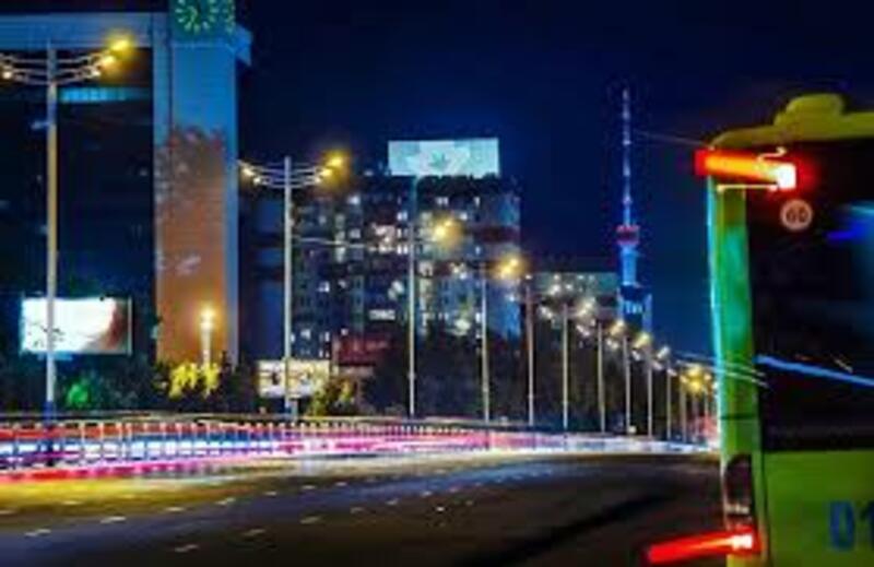 Ночной Ташкент