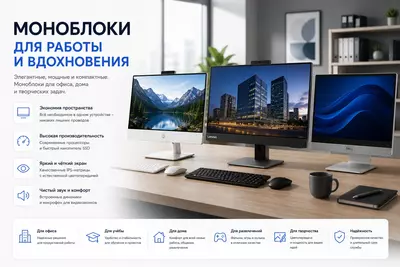 Моноблоки и Мониторы
