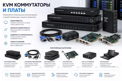 KVM коммутаторы и платы