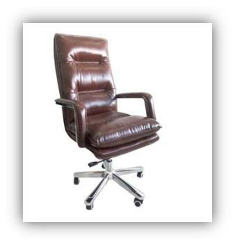 Кресло руководителя 386( черный , коричневый)