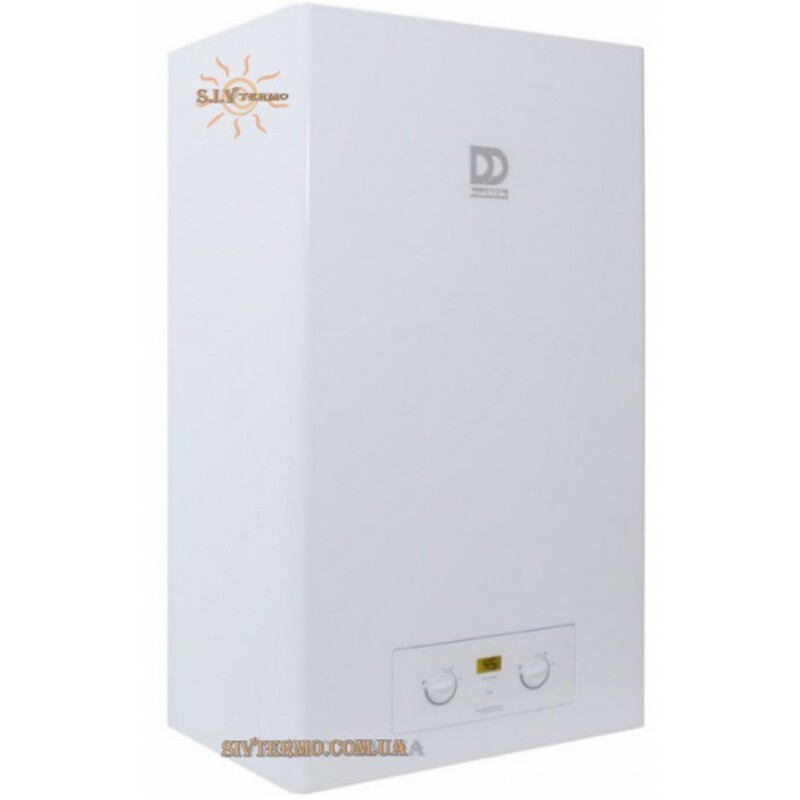 Demrad Nepto является комбинированным котлом для подогрева бытовой воды. Встроенный блок электронного управления обеспечивает прямое зажигания горелки и контроль горения, а также непрерывную модуляцию