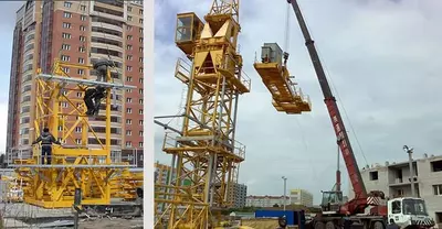 Монтаж башенных кранов