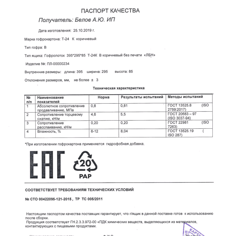 Гофроупаковка