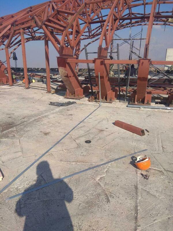 Заземление и молниезащита ресторана "Камень" на территории горнолыжного курорта Амирсай