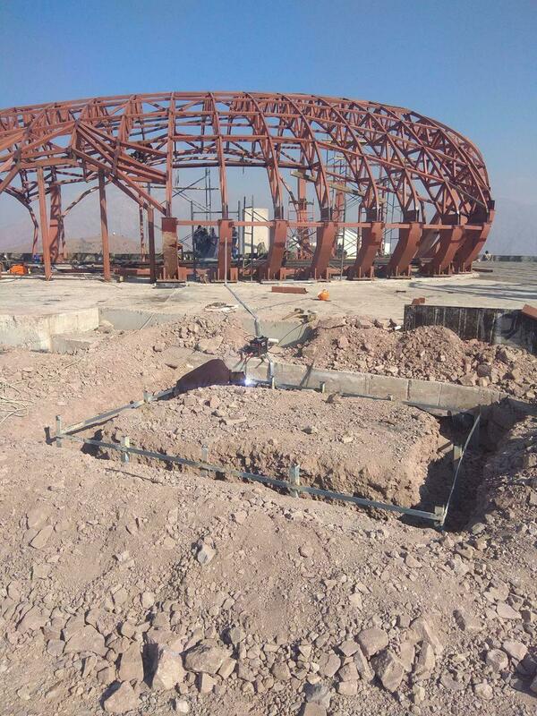 Заземление и молниезащита ресторана "Камень" на территории горнолыжного курорта Амирсай