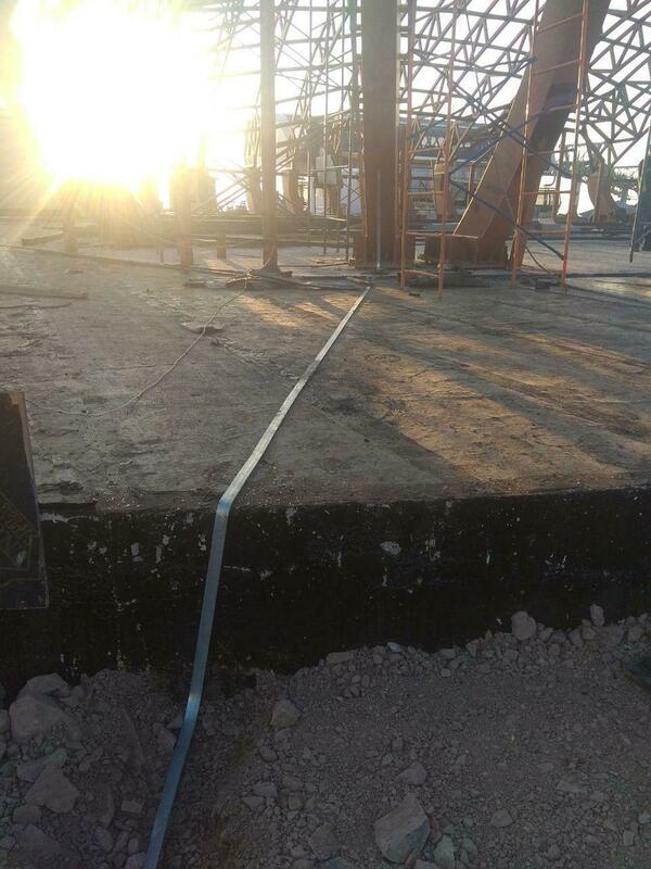 Заземление и молниезащита ресторана "Камень" на территории горнолыжного курорта Амирсай