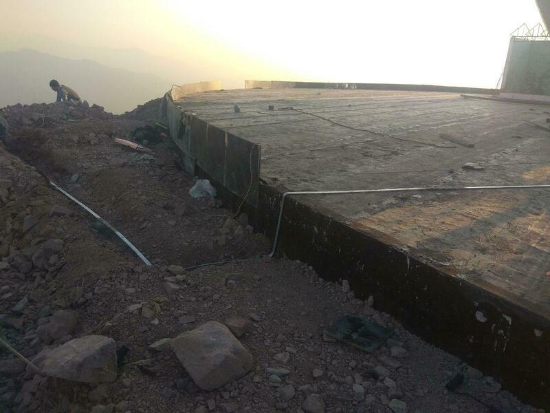 Заземление и молниезащита ресторана "Камень" на территории горнолыжного курорта Амирсай