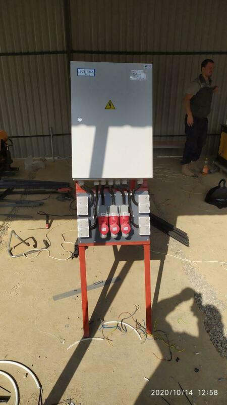 Сборка и монтаж щита ЩМП для временного электроснабжения для NRG