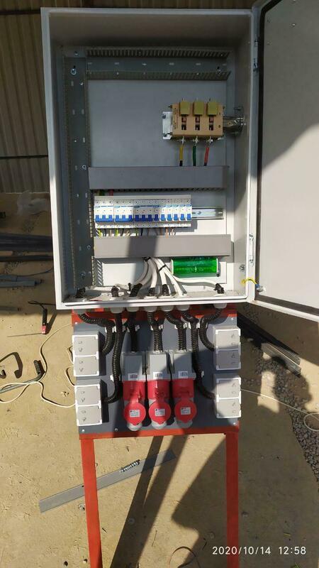 Сборка и монтаж щита ЩМП для временного электроснабжения для NRG